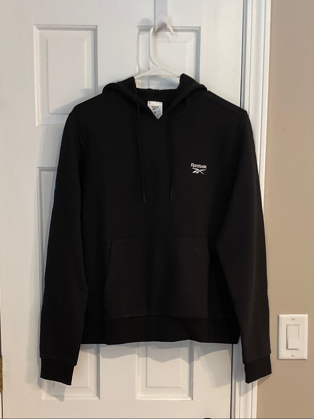 Reebok Black Crewneck Hoodie with Small Logo